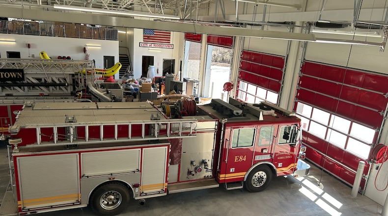 The Middletown Fire Headquarters have five drive-through bays, one more than the location on Roosevelt Boulevard. RICK McCRABB/CONTRIBUTOR
