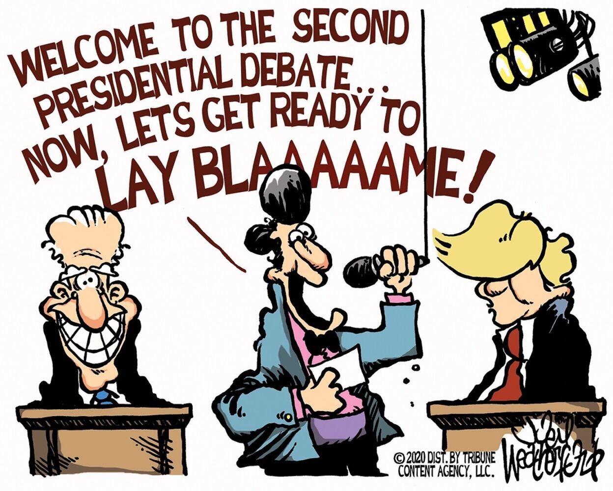 Week in cartoons: The final debate, Jeffrey Toobin and more