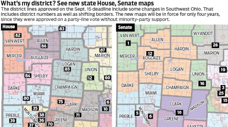 The Ohio Redistricting Commission approved new maps for Ohio General Assembly seats.