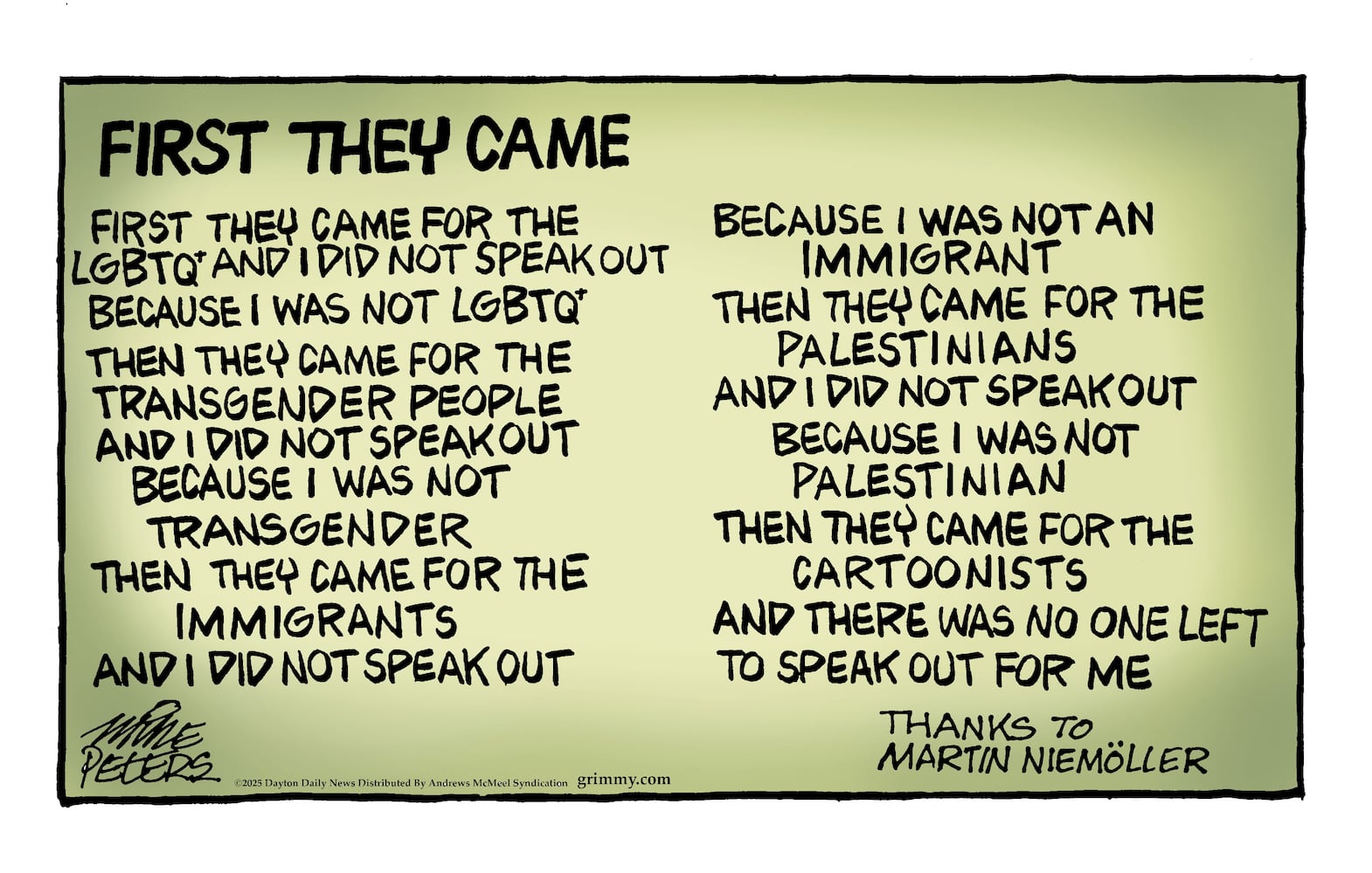 CARTOONS: Mike Peters, April 6, 2025