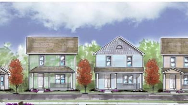 An image of proposed housing in the Wolf Creek section of Dayton from the Montgomery County Land Bank. Contributed.