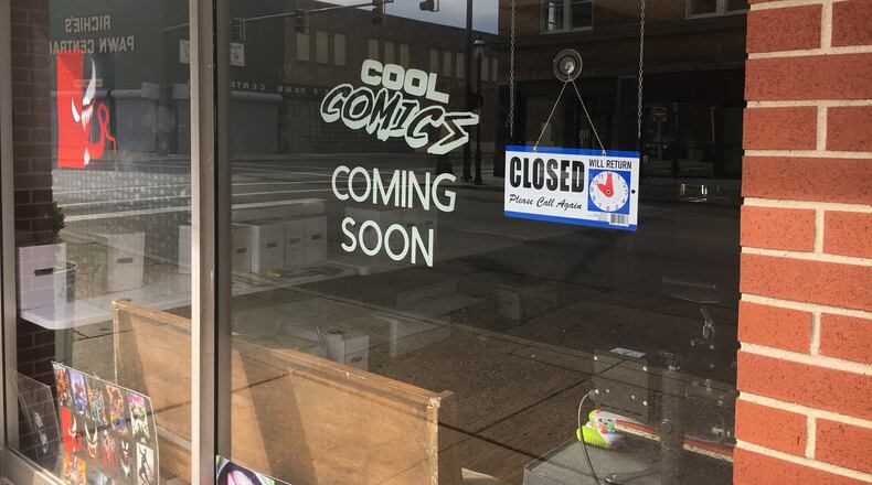 Cool Comics & Collectibles is expected to open in late May at 1207 Central Ave. in Middletown. RICK MCCRABB/STAFF