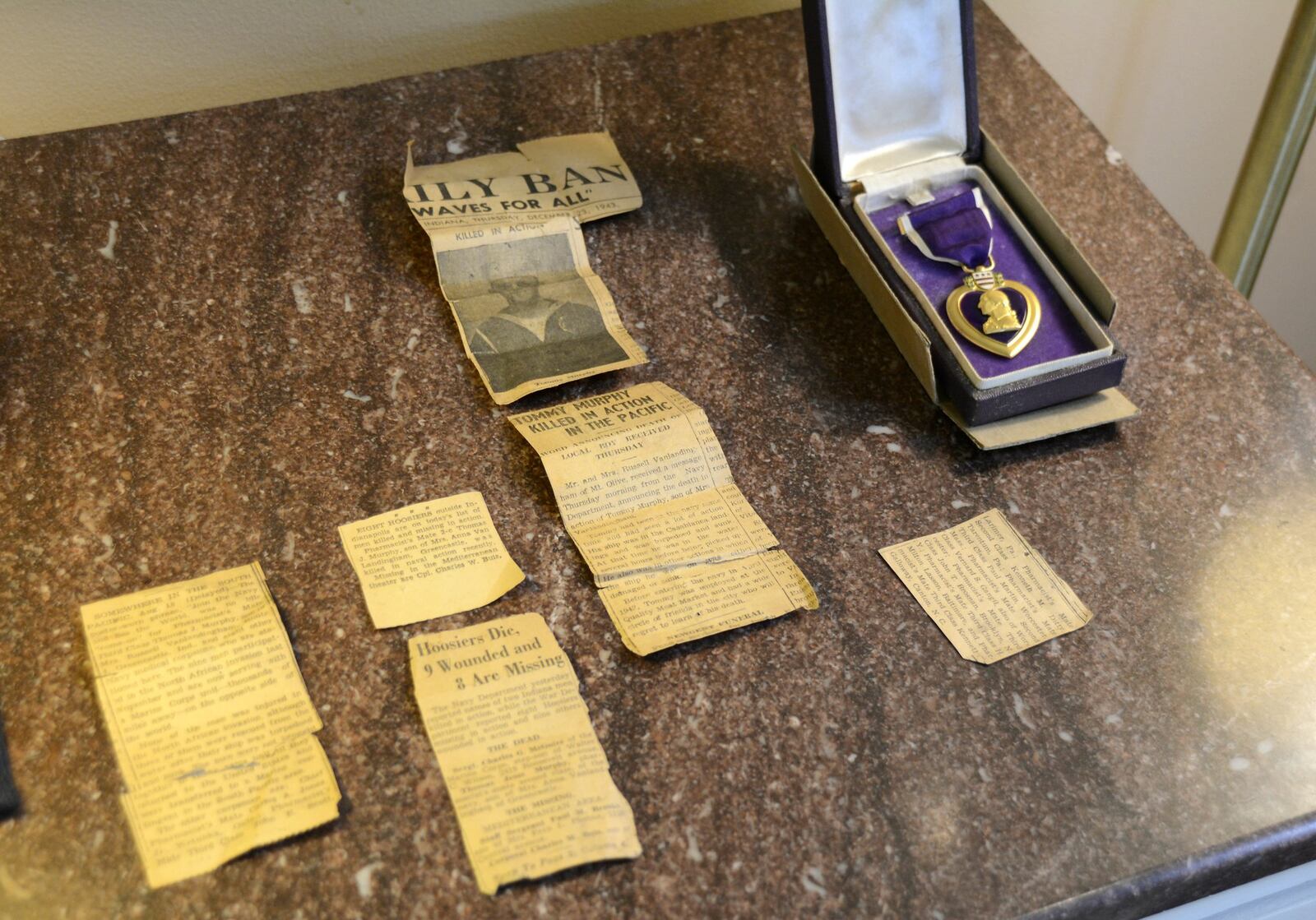Thomas Jesse Murphy died during a World War II battle, but his remains were only recently found. Muprhy’s family, some of whom live in Butler County, said all they knew about their relative came from a few newspaper clippings. They found his Purple Heart in a drawer after their mother’s death. 