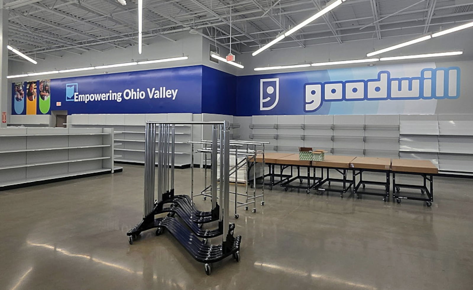 It took Goodwill about two months to renovate the Joann Fabrics and Crafts store in Fairfield Twp. into its 22nd retail store. CONTRIBUTED