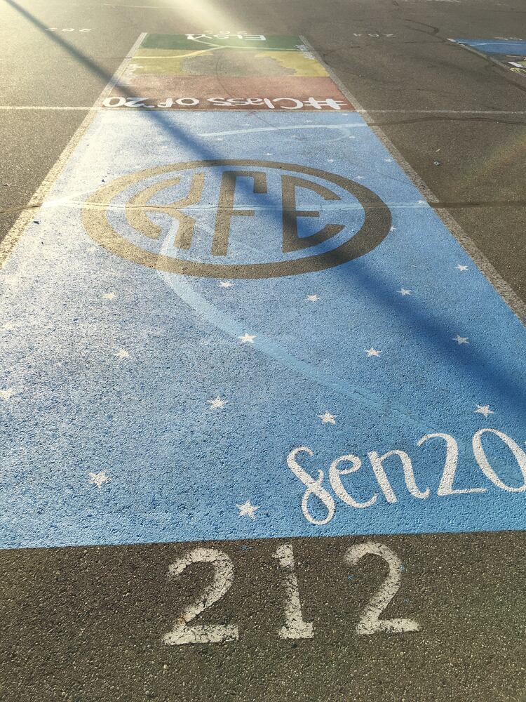 Lakota West senior parking spaces