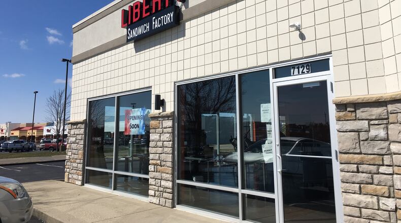 Liberty Sandwich Factory is slated to open in mid-April at 7129 Liberty Centre Drive in Liberty Twp.