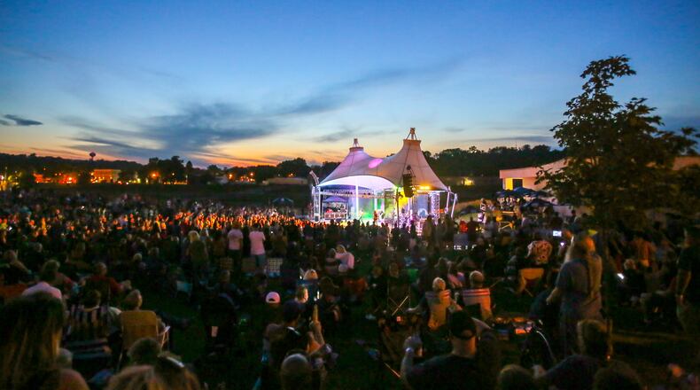 The RiversEdge Amphitheater in downtown Hamilton has hosted numerous concerts along the Great Miami River since 2013. GREG LYNCH/STAFF