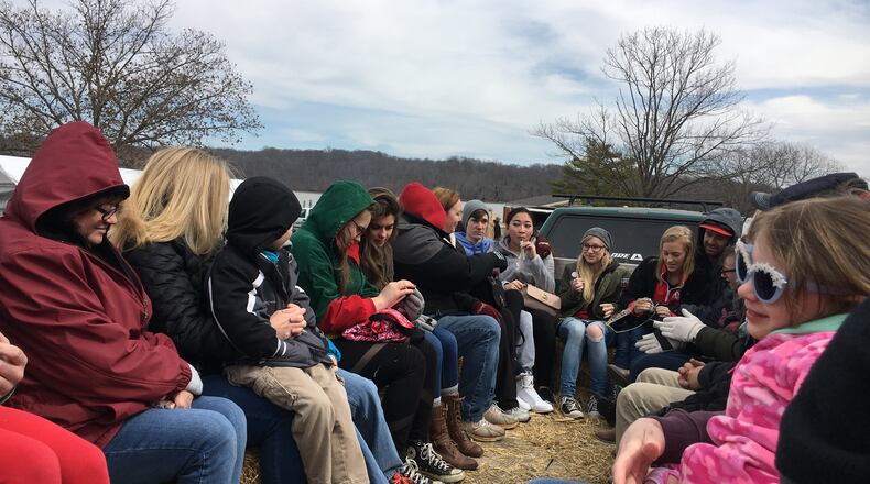 Visitors to Hueston Woods State Park learned about nature, trees and how Native Americans and pioneers made maple syrup during the Hueston Woods Maple Syrup Festival on Sunday, March 11, 2018. MIKE RUTLEDGE / STAFF