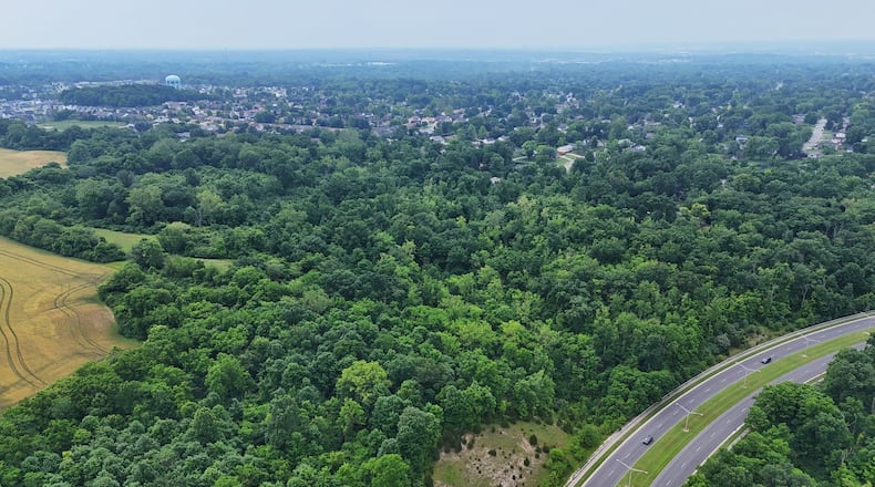 A proposed development plan would place 217 homes on 86 acres near Miller Ridge Elementary School in Middletown. NICK GRAHAM/STAFF
