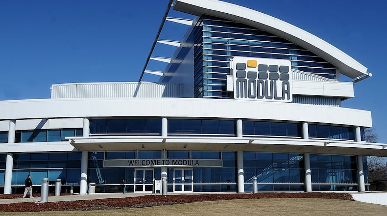 Modula Inc. Located at 5000 Commerce Center Dr., in Franklin. The Modula automated storage and retrieval systems boost productivity and accuracy and reduce storage space. MARSHALL GORBY\STAFF