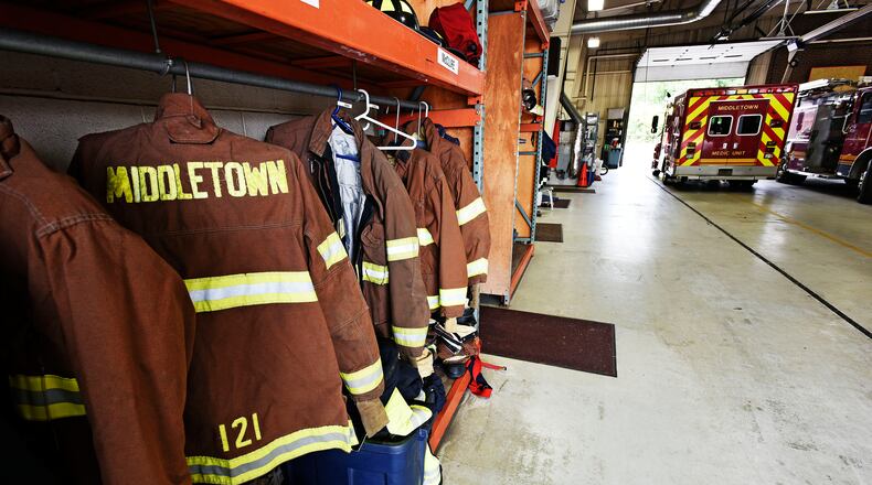 Middletown will receive a $337,690 grant from the Federal Emergency Management Agency’s Assistance to Firefighters Grants program. NICK GRAHAM/STAFF