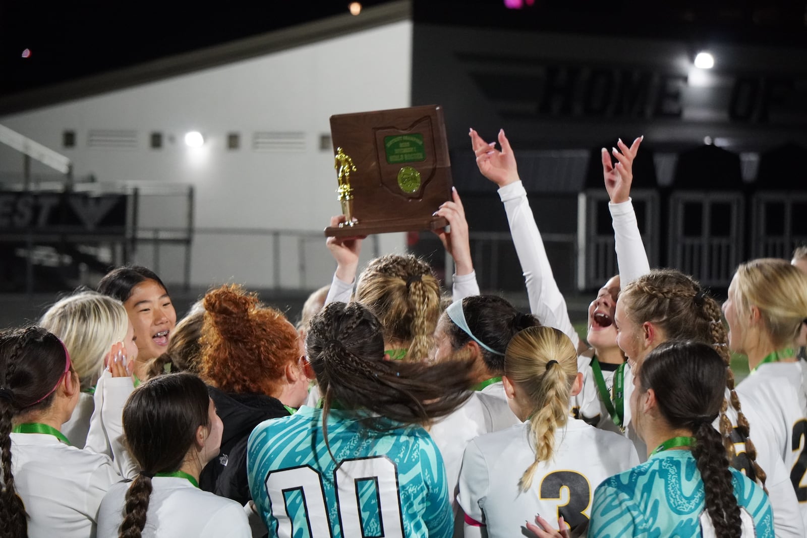 The Centerville High School girls soccer team defeated Fairfield 1-0 in a Division I district final on Thursday at Lakota East. CHRIS VOGT / CONTRIBUTED