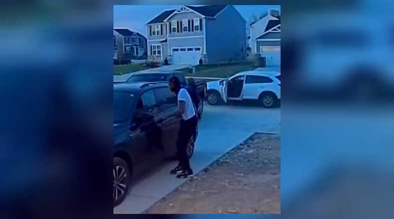 Middletown Division of Police released images Saturday of suspected car thieves. PROVIDED.