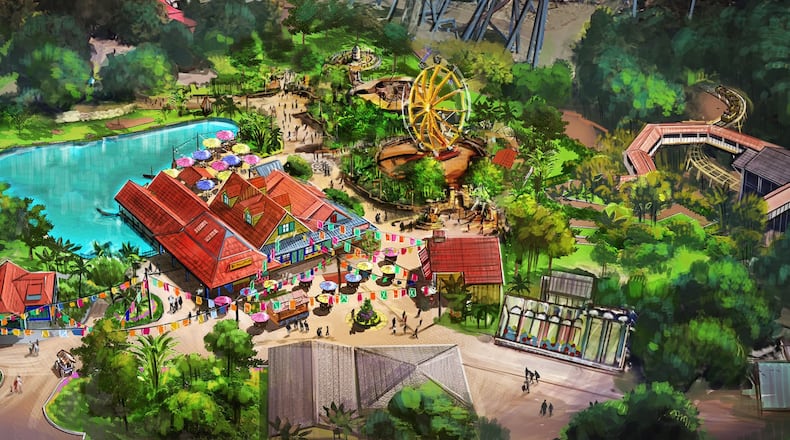 Adventure Port is a new area of Kings Island that will debut in 2023 and is located between Coney Mall and Action Zone. “ CONTRIBUTED/KINGS ISLAND