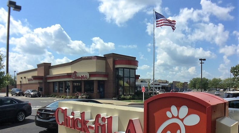 Fairfield is considering a plan that would see a new Chick-fil-A constructed off South Gilmore Road in front of Meijer. FILE