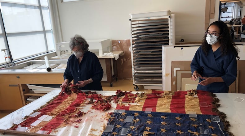 In July 2020, preservationists in Cleveland meticulously unrolled an American flag from its pole that was flown during the Civil War by the 35th Regiment of the Ohio Volunteer Infantry — also known as "the Butler Boys" for the county most soldiers came from. CONTRIBUTED