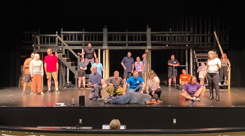 Greater Hamilton Civic Theatre (GHCT) will present four performances of “Jekyll & Hyde: The Musical” at Parrish Auditorium Oct. 3-6. (Pictured are some of the cast members during a rehearsal.)