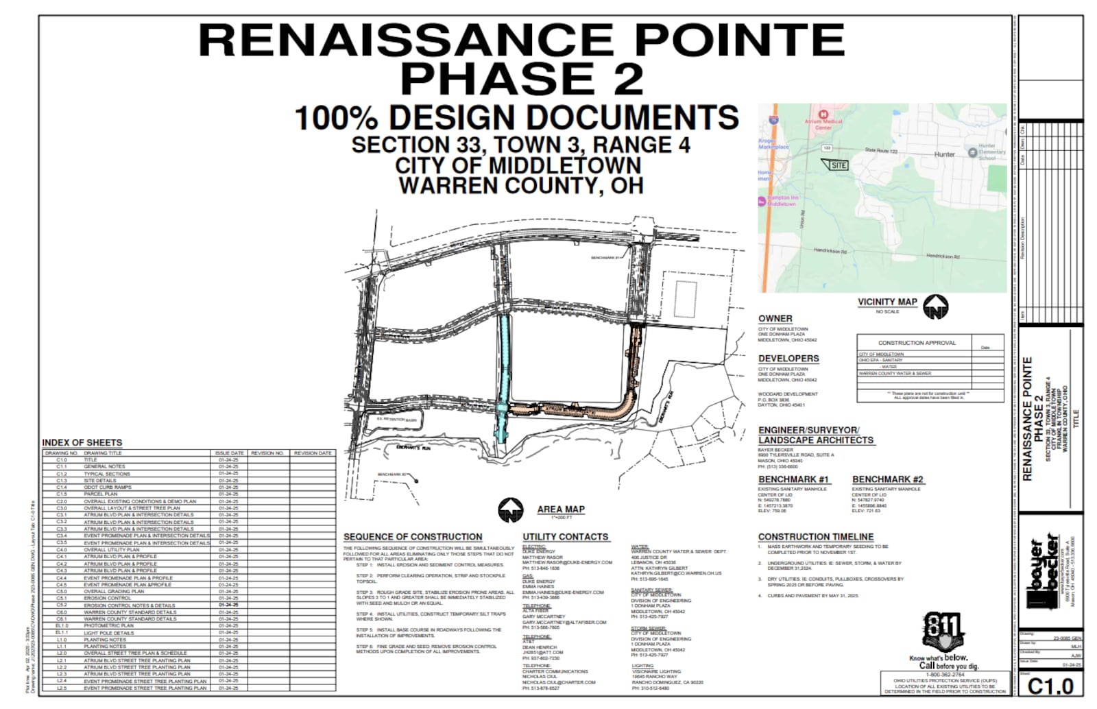 Proposed roadway projects for Renaissance Pointe Phase 2. PROVIDED