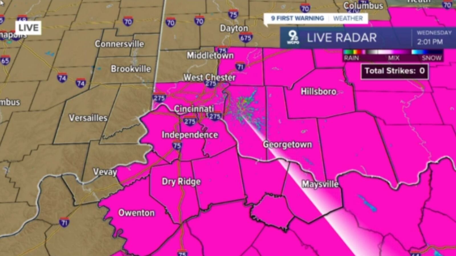 Red Flag Warning extended to other parts of Tri-State. WCPO/CONTRIBUTED