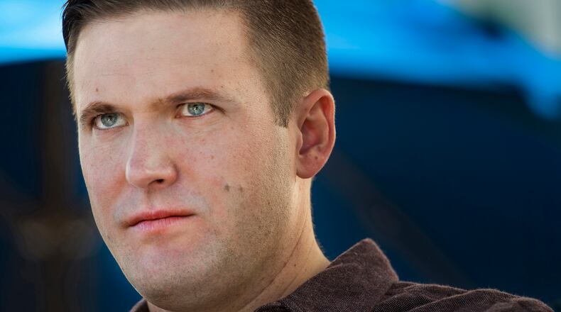 FILE - In this Nov. 18, 2016, file photo, Richard Spencer attends a white nationalist and Alt-right conference in Washington. (Linda Davidson/The Washington Post via AP)