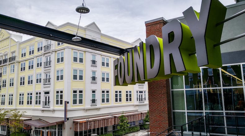 Liberty Center Premier Town Center in Liberty Township offers a wide range of dining, shopping and entertainment options. this is a view looking toward Northstar Cafe and apartments from the Foundry. NICK GRAHAM/STAFF