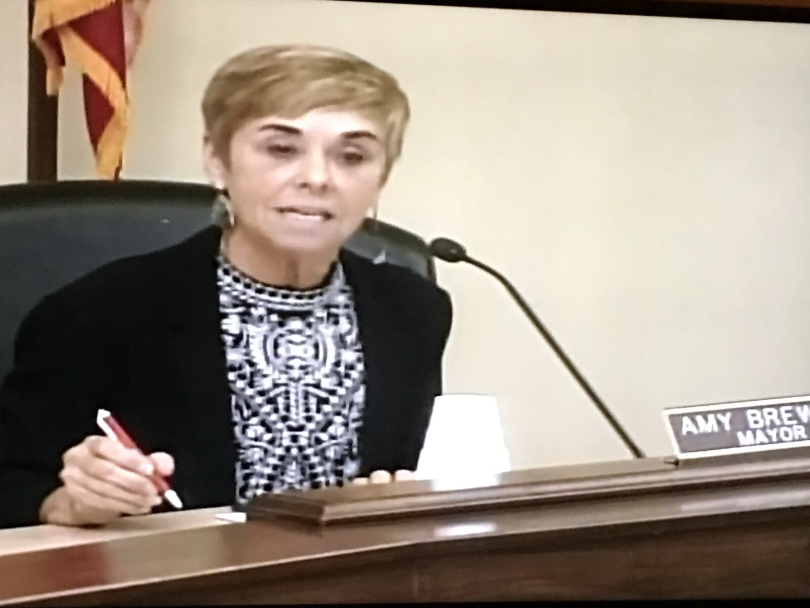Mayor Amy Brewer was one of two Lebanon council members who voted against joining multi-district litigation opioid makers and distributors.
