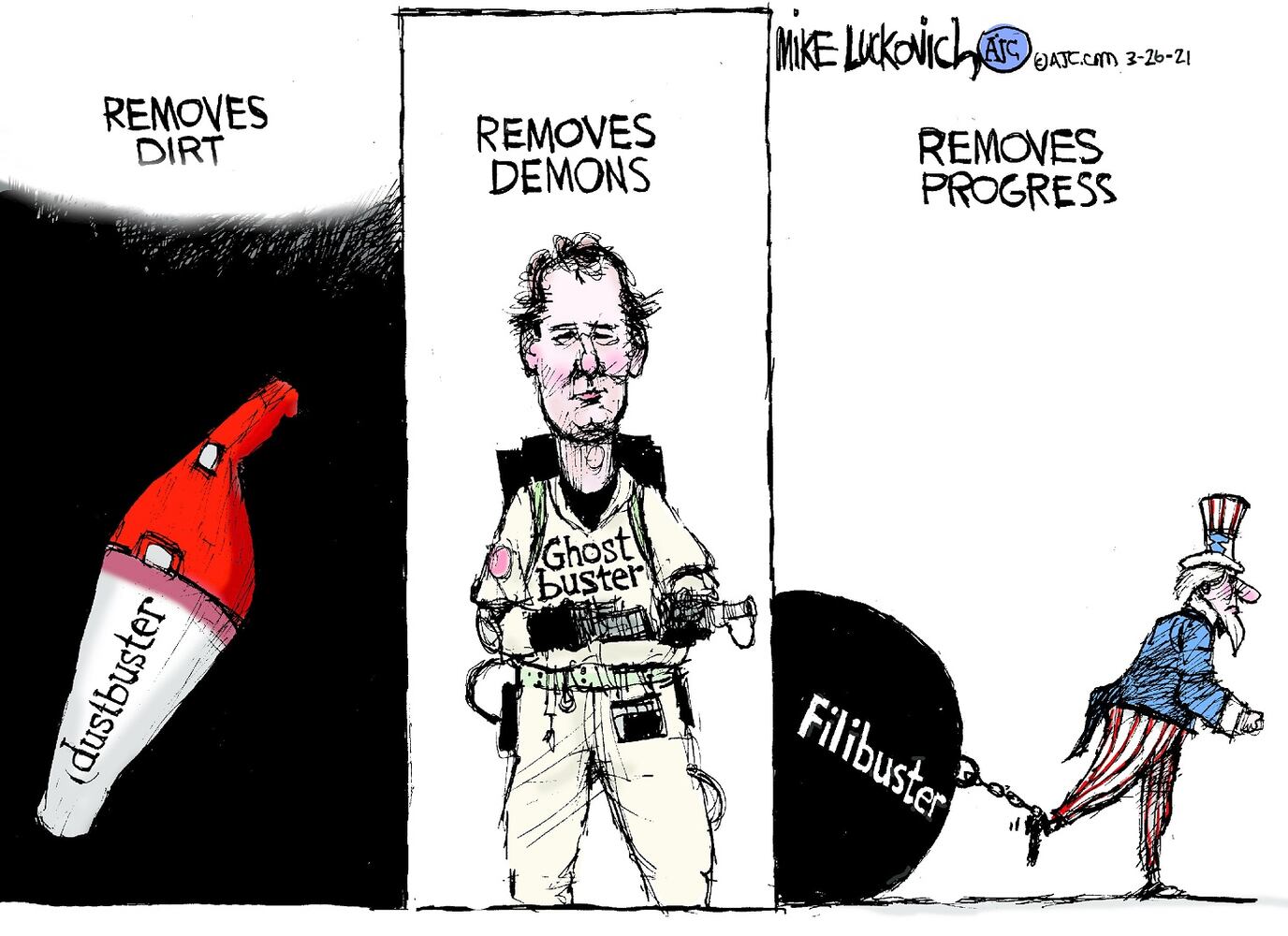 Week in cartoons: Biden press conference, Georgia voting rules and more