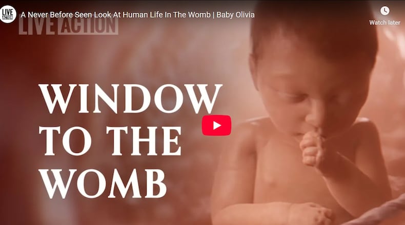 Proposed Ohio House Bill 485 would require all schools in the state to show a video about fetal development created by anti-abortion group Live Action to public-school students in third through twelfth grades. LIVE ACTION / YOUTUBE