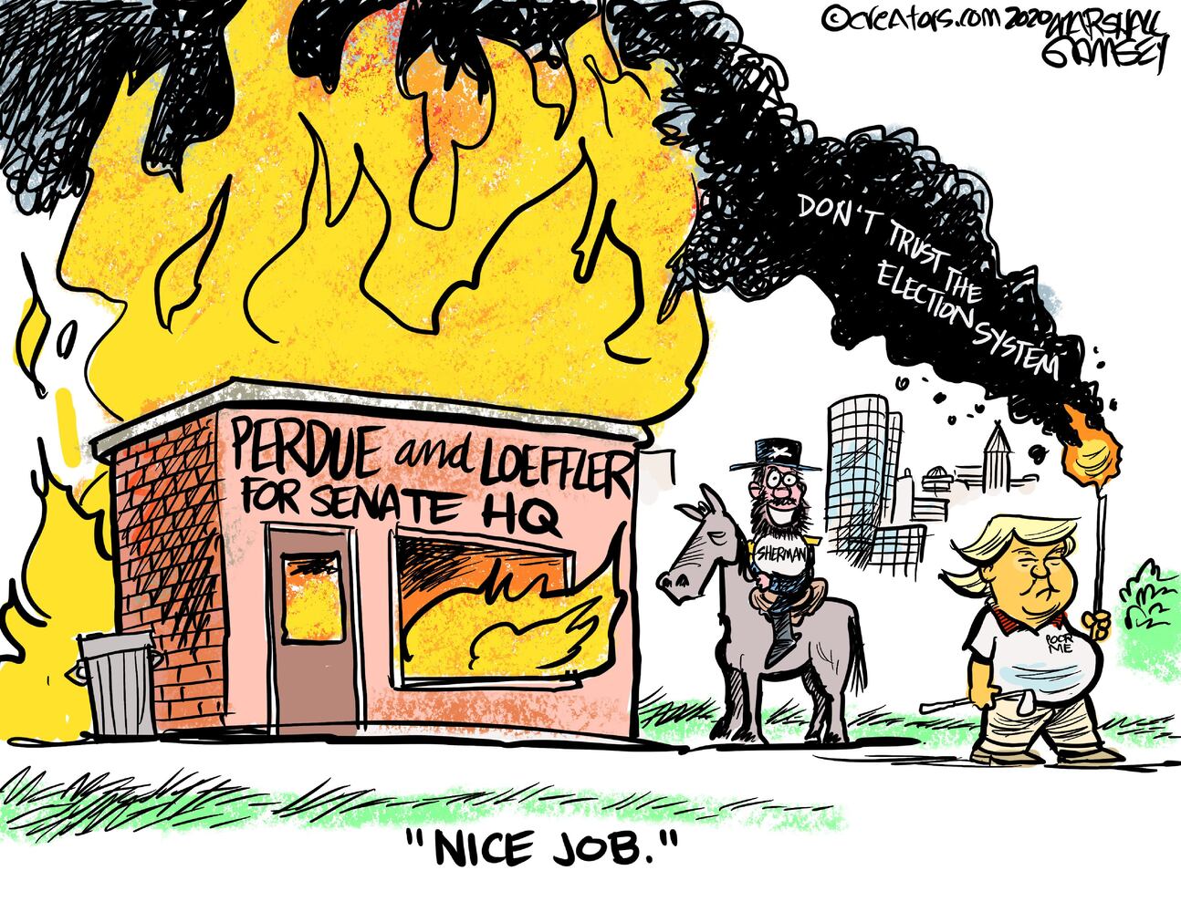 Week in cartoons: Georgia election, Capitol riots and more