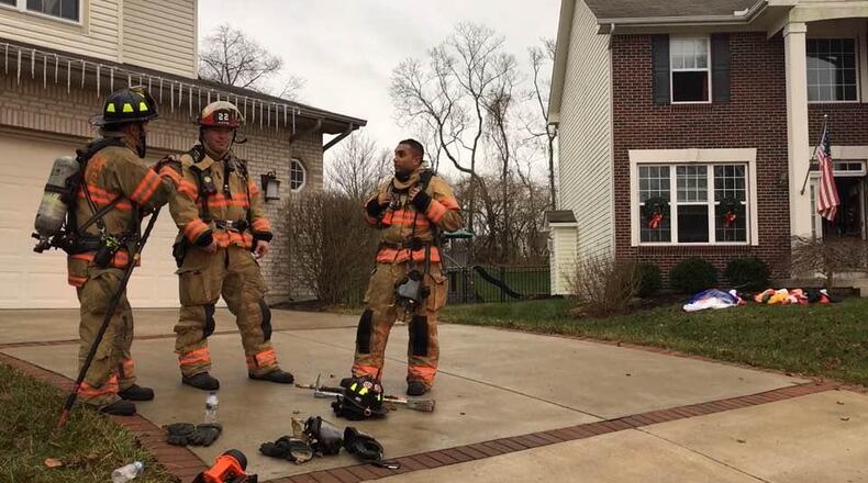 Fire in July on College Hill Terrace in Springboro.