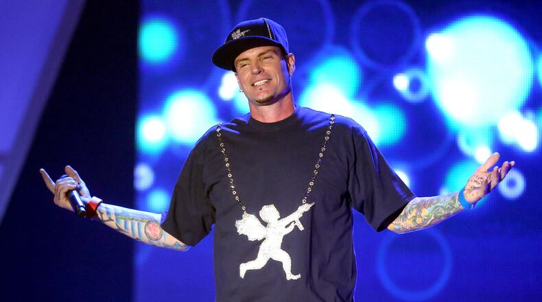 HOLLYWOOD, CA - FEBRUARY 17: Recording Artist Vanilla Ice performs onstage at the 3rd Annual Streamy Awards at Hollywood Palladium on February 17, 2013 in Hollywood, California. (Photo by Frederick M. Brown/Getty Images)