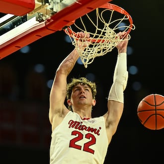 The Miami RedHawks beat UMass 86-84 in Mid-American Conference action on Tuesday, January 27, 2026 at Millett Hall in Oxford. JEREMY MILLER / CONTRIBUTED PHOTO