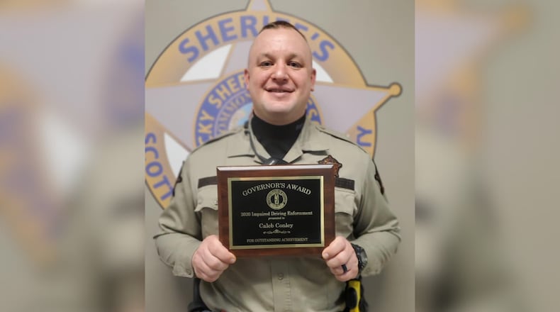 Scott County Deputy Caleb Conley, 35, was killed Monday during a traffic stop on I-75. WCPO/CONTRIBUTED