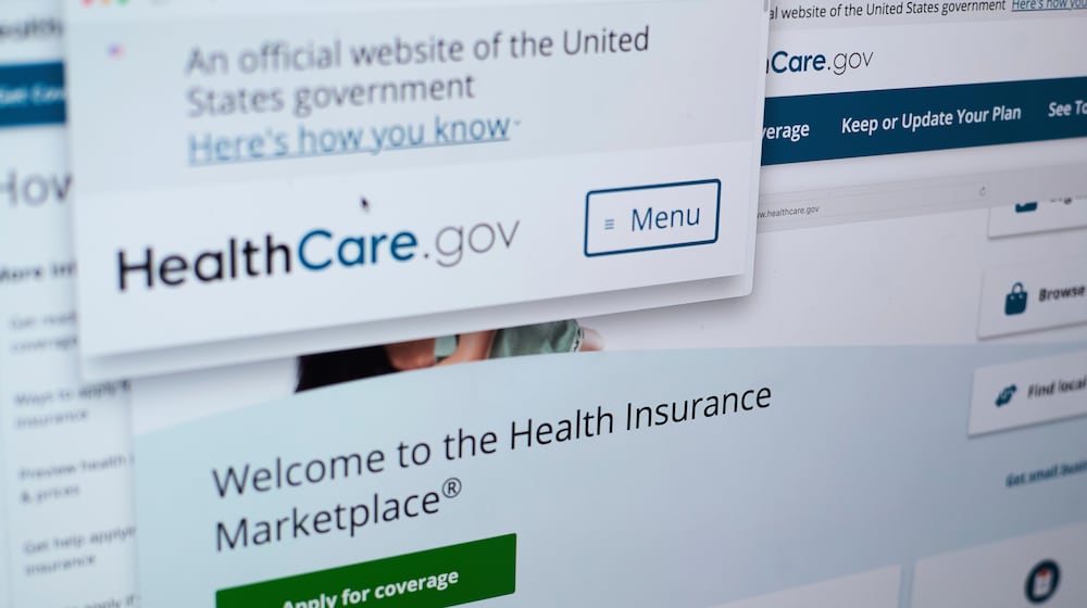 FILE - Pages from the U.S. Affordable Care Act health insurance website healthcare.gov are seen on a computer screen in New York, Aug. 19, 2025. (AP Photo/Patrick Sison, File)