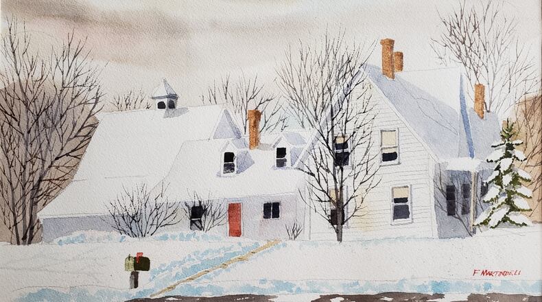 Frank Martindell's painting "Through Sleet and Snow" will be part of the “Hughes Family Annual Reunion Show" at the Middletown Arts Center through Sept. 24. CONTRIBUTED