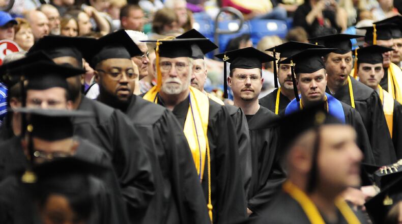 Sinclair Community College Commencement ceremony held at the University of Dayton Arena on Saturday May 5, 2013 Photo by Charles Caperton