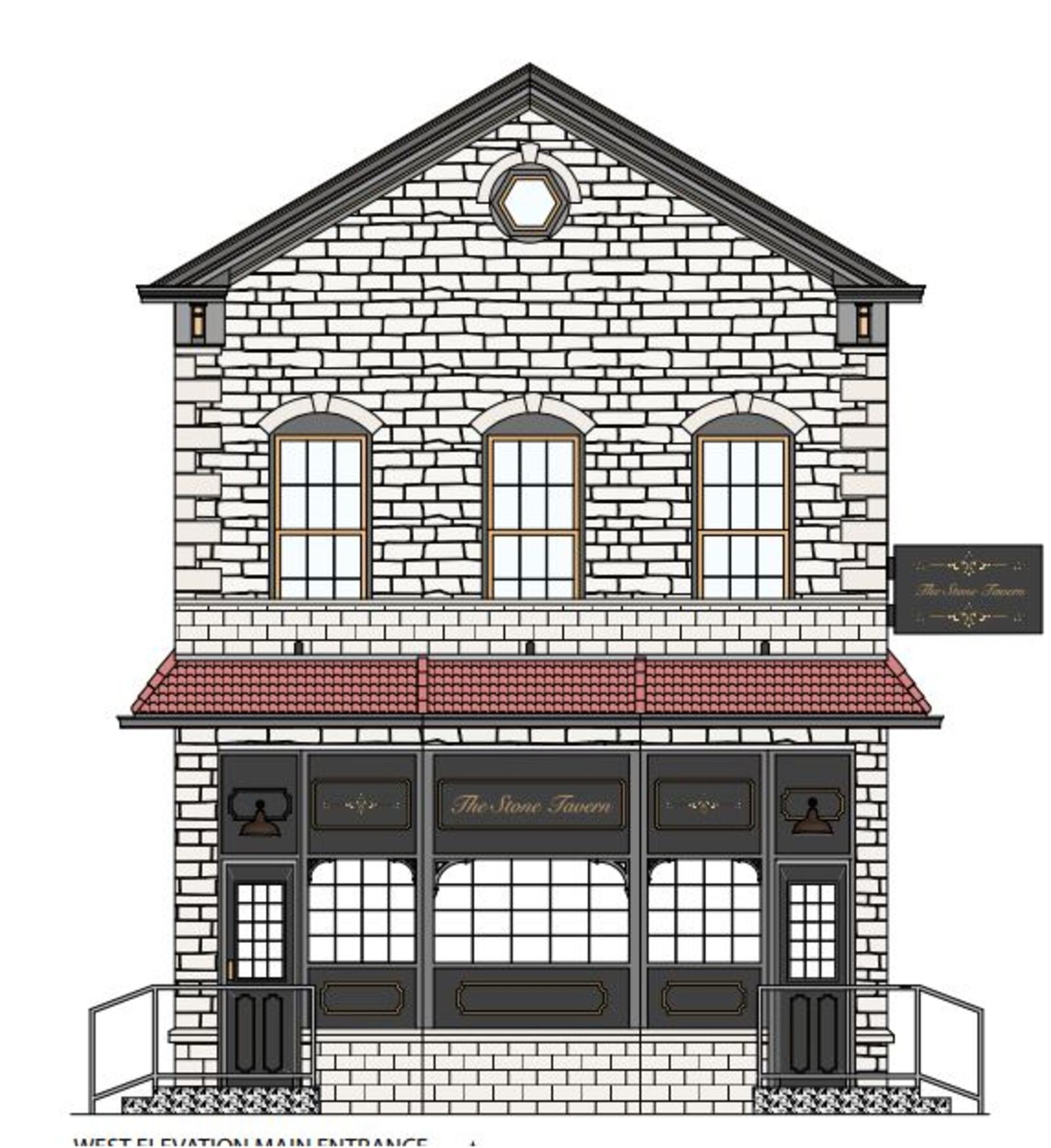 Here's what the owner of the proposed Stone Tavern wants his building at Heaton Street and Greenwood Avenue to look like when it is finished. PROVIDED