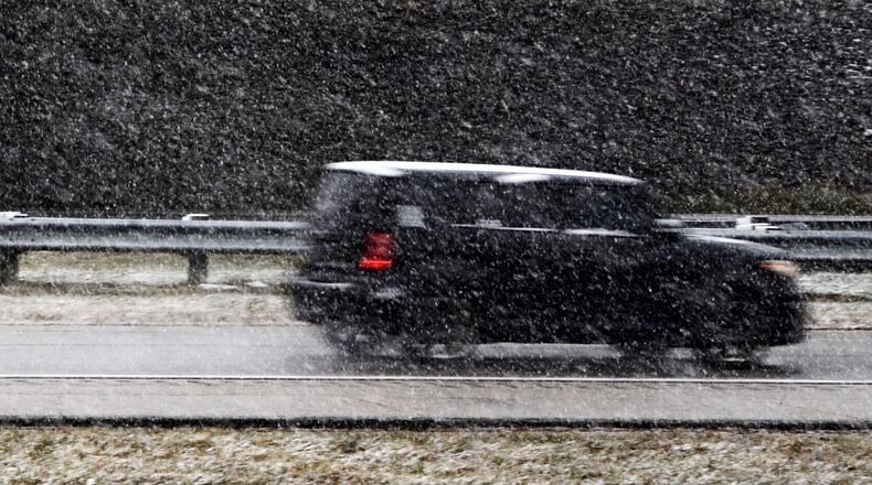Snow is starting to stick to the ground in Greene County near Jamestown. There is a Winter Weather Advisory for Nov. 30, 2020.