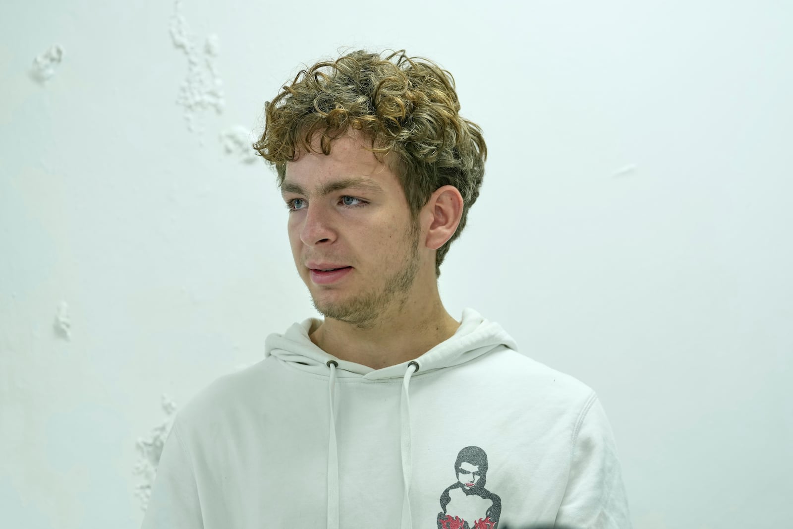 Belgian national Lornoy David, who admitted to charges related to the illegal possession and trafficking of live queen ants to sell as exotic pets, appears at the Jomo Kenyatta International Airport Law Courts in Nairobi, Kenya Tuesday, April. 15, 2025. (AP Photo/Brian Inganga)