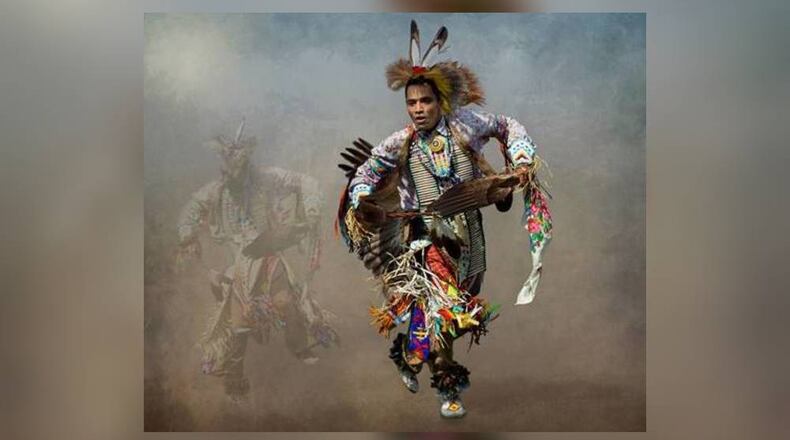 The Middletown Arts Center is currently featuring an exhibition of works by artists throughout the Dayton-Cincinnati region. Shown here is the 2022 Best of Show winner by artist Susan William called “Northern Traditional Pow Wow Dancer”. It is digital artwork. CONTRIBUTED