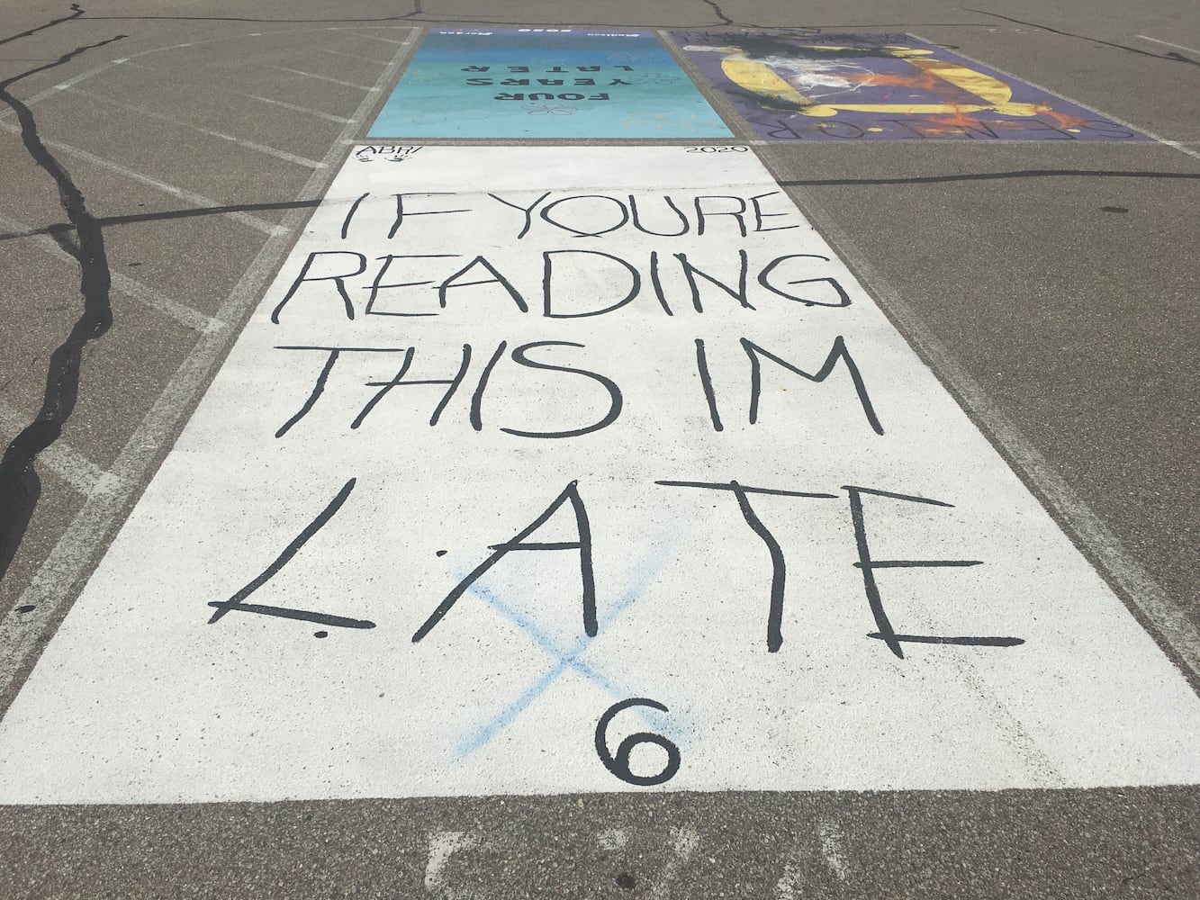 Lakota West High School parking lot spaces