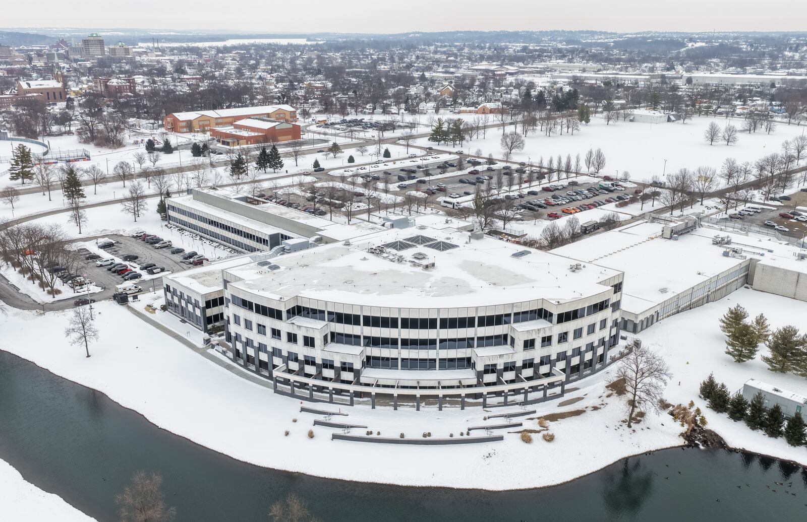 A ribbon cutting was held for the new Advanced Manufacturing Workforce and Innovation Hub Monday, Feb. 2, 2026 in Hamilton. The facility is a partnership between Miami University and Butler Tech in the former VORA Technology Park. NICK GRAHAM/STAFF