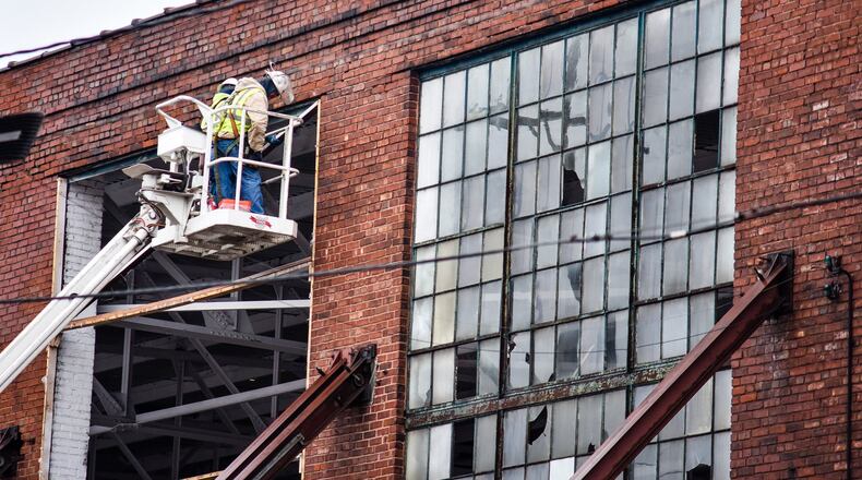 Construction continues at Spooky Nook Sports Champion Mill Monday, Dec. 2, 2019 in Hamilton. NICK GRAHAM/STAFF