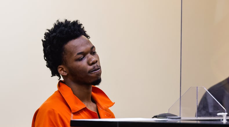 Jumarion Jones, 21, of Middletown appeared in Middletown Municipal Court Monday, March 16, 2026 for an arraignment hearing on a first-degree felony murder charge stemming from the Feb. 22 shooting death of 49-year-old Christopher Bullock. Jones' bond was set at $1 million by Judge James E. Sherron. NICK GRAHAM/STAFF