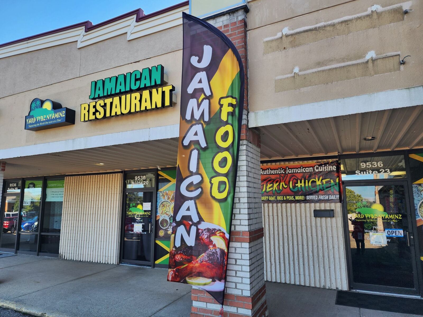 Yard Vybz Nyaminz restaurant offering Jaimacan food is open at 9536 Cincinnati Columbus Road in West Chester Township. Chef and owner, David Williams, and his wife, Nicole, opened the restaurant after doing catering from their home. NICK GRAHAM/STAFF