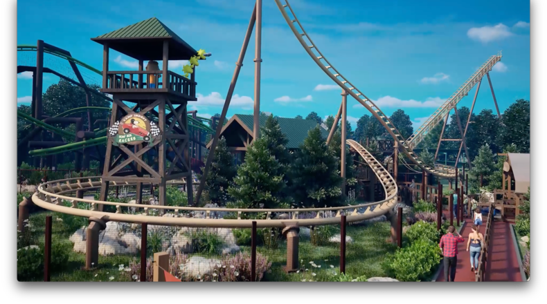 Planet Snoopy in 2024 will introduce Snoopy's Soap Box Racers, a new boomerang coaster that sends riders down a launch hill, reaching speeds of up to 36 MPH. The 672-foot racetrack includes a series of twists and turns.