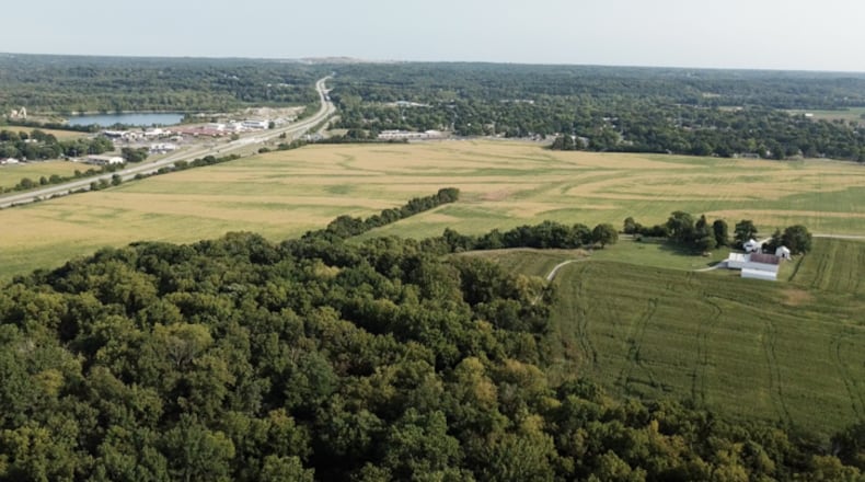 Ross Township has been working with a developer to build a huge mixed use development on the 350-acre Burns farm on the north side of Ohio 128.