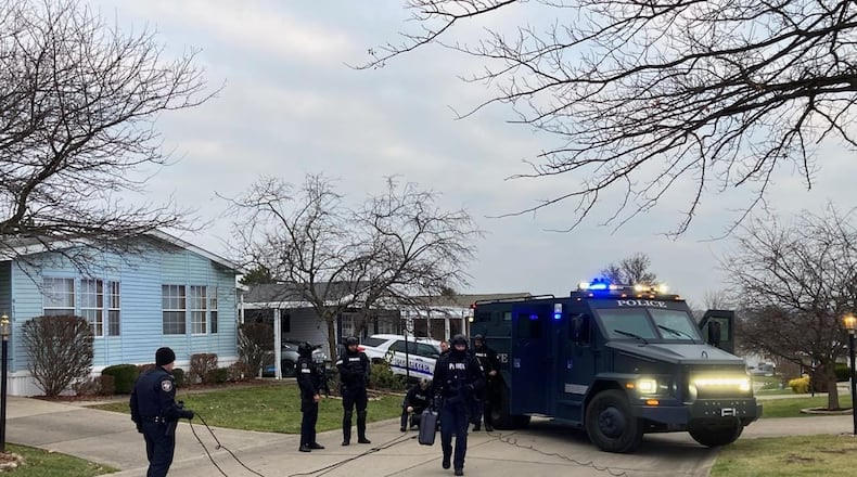 West Chester Twp.'s SWAT unit responded to an Erie Circle home Dec. 12, 2022 after an unknown woman entered the home and had a knife. CONTRIBUTED