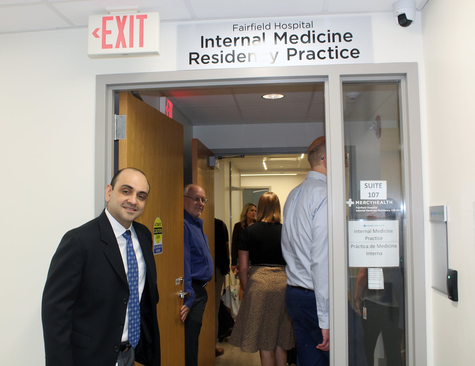 A clinic is part of the suite for the new internal medicine residency program at Mercy Health’s Fairfield Hospital campus. Credit: Sue Kiesewetter