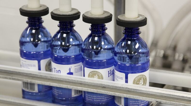 Hamilton’s tap water has recaptured the distinction of most delicious in Ohio. GREG LYNCH/STAFF